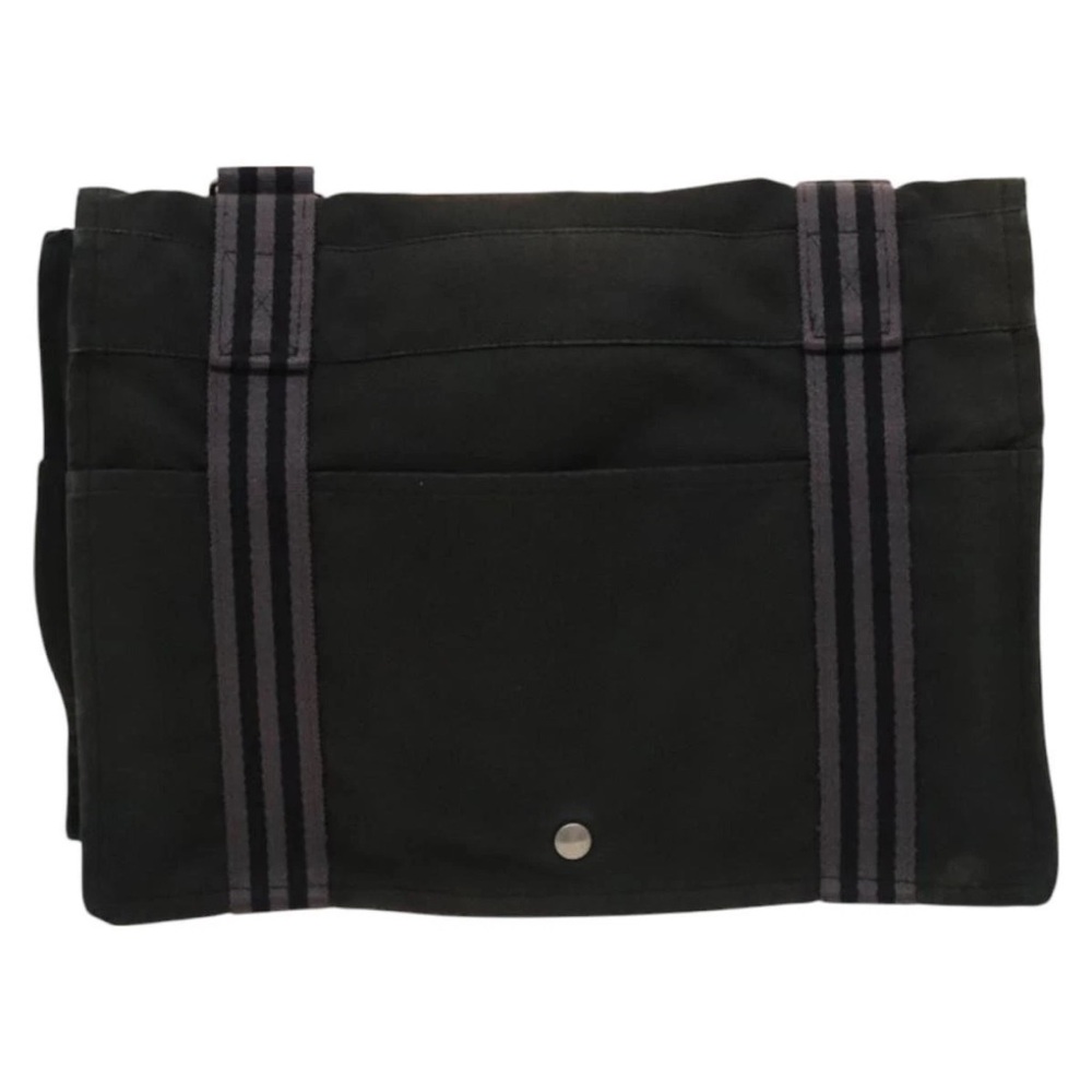 Y2K Hermes Black Canvas Messenger Bag plus FREEBIE - Picture 2 of 12